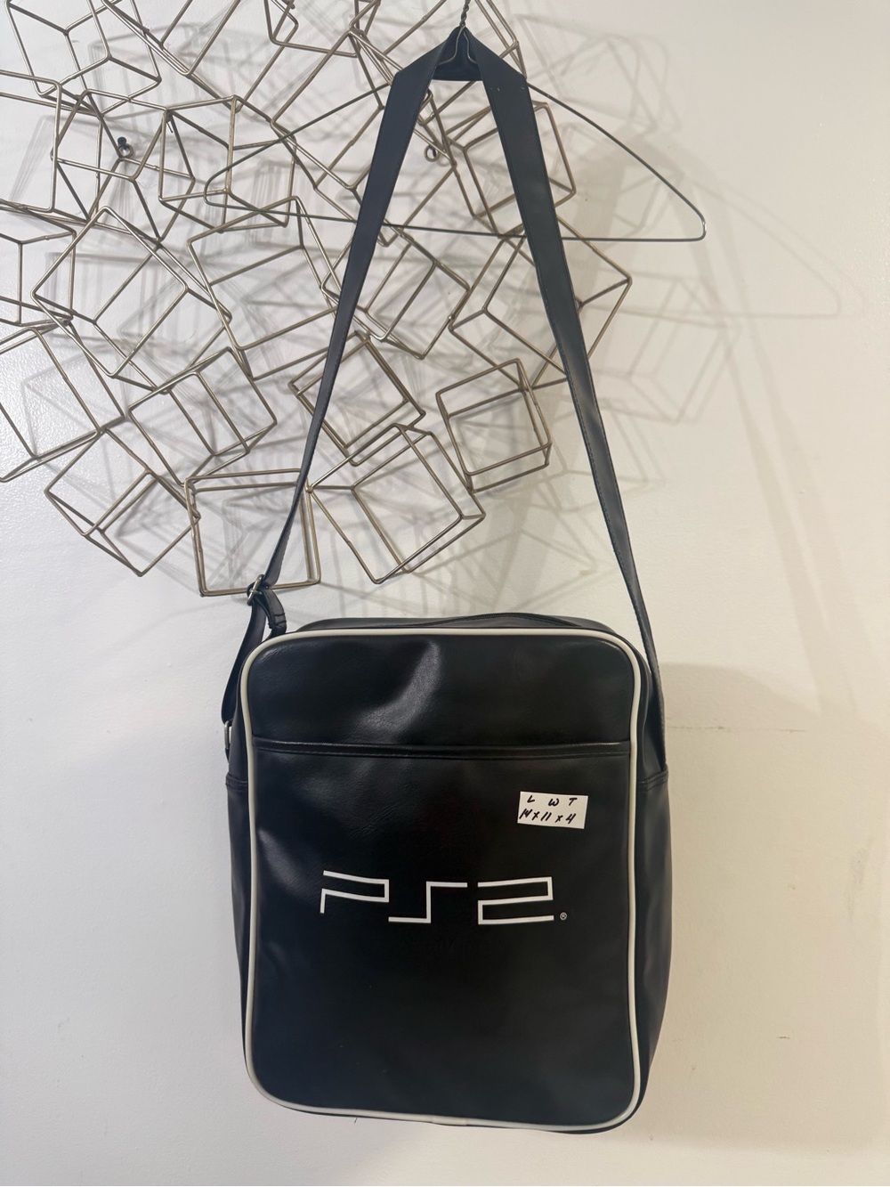 PS2 Branded Black Shoulder Bag